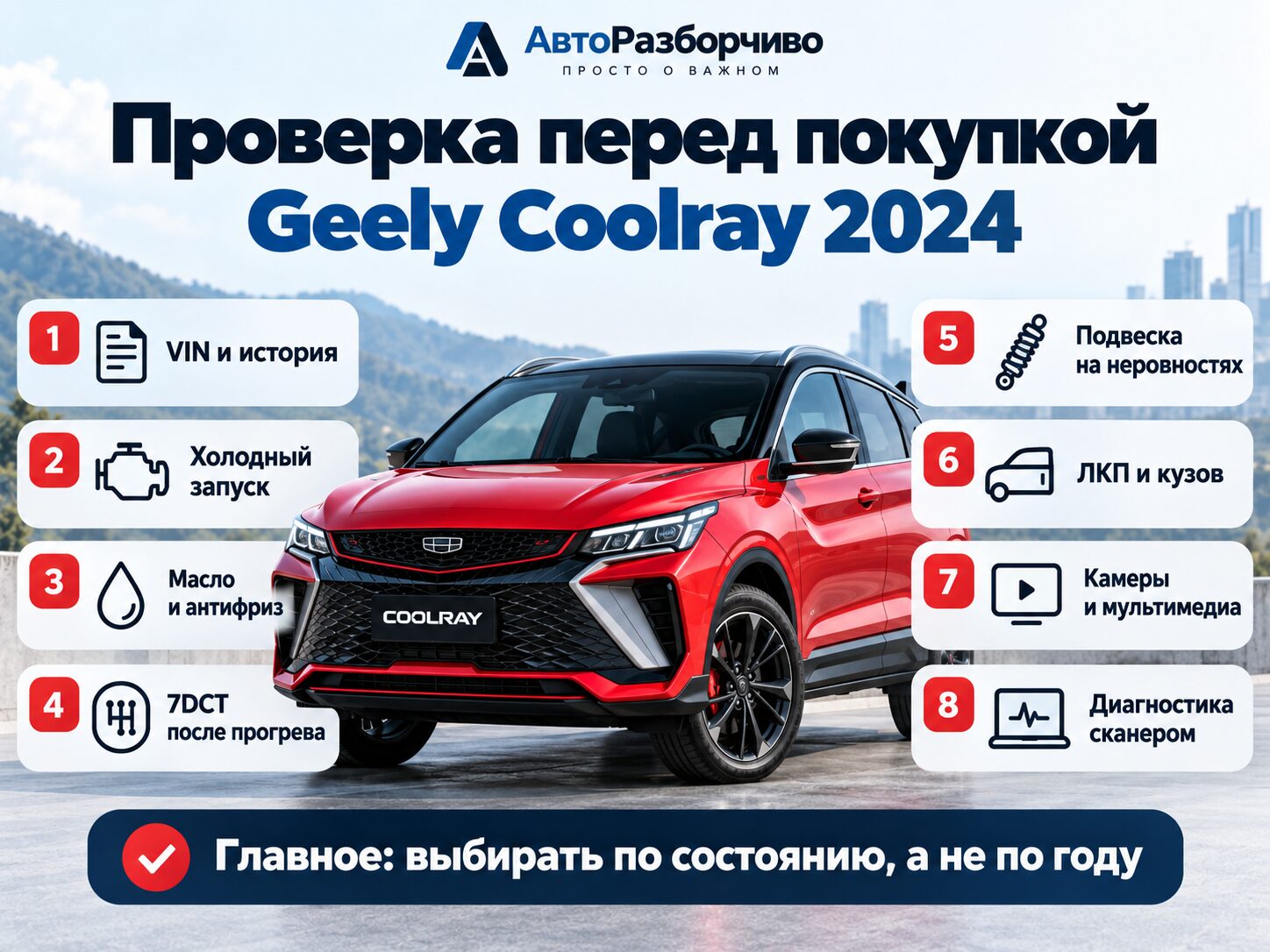 Geely Coolray 2024 с пробегом — слабые места, надежность и стоит ли брать